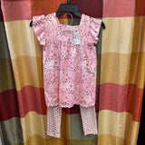 PETE & LUCY PINK FLORAL 2PC SET 5T NWT
