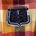 GIRLS CHAMPION SHORTS BLK/MULTI COLOR 14/16 NEW