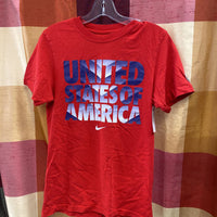 MENS NIKE SHIRT UNITED STATES OF AMERICA RED/BLUE S