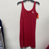 WOMENS COLUMBIA RED/WHITE SL DRESS M