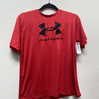 BOYS UNDER ARMOUR RED/BLK SHIRT 18