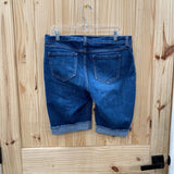 WOMENS SWEET HEART DENIM BERMUDA SHORTS 12?