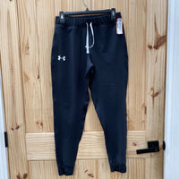 GIRLS UNDER ARMOUR BLACK JOGGERS 14