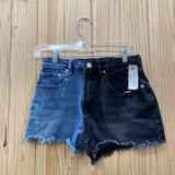 WOMENS ALMOST FAMOUS BLK/BLUE DENIM SHORTS 3