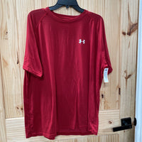MENS UNDER ARMOUR T-SHIRT RED/WHITE XL
