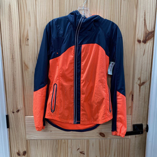 WOMENS LULULEMON JACKET ORANGE/NAVY BLUE 6 spw