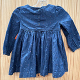 GIRLS BLU & BLUE DK DENIM DRESS 24M