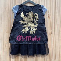 GIRLS HARRY POTTER DRESS GREY/BLK 2T