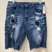 MENS CARBON DENIM DIST. JEAN SHORTS 32