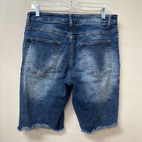 MENS CARBON DENIM DIST. JEAN SHORTS 32