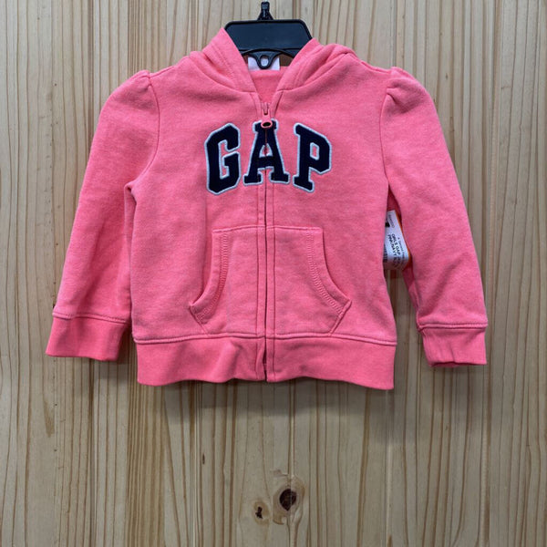 GIRLS GAP JACKET BRIGHT PINK/NAVY BLUE 6/12M