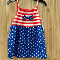 GIRLS RED/WHITE/BLUE DRESS 9/12M