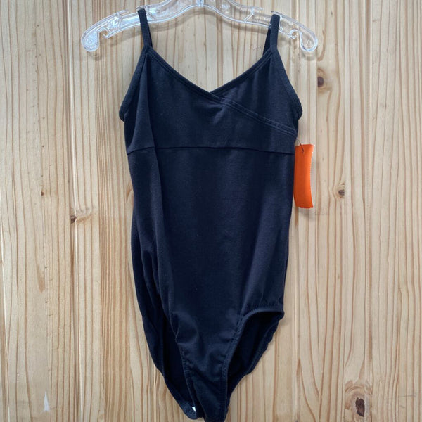 GIRLS FREESTYLE BLK SL BODYSUIT 7/8