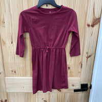 GIRLS GAP MAROON LS DRESS XL 14