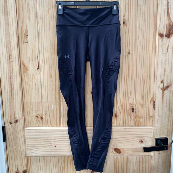 WOMENS UNDER ARMOUR LEGGINGS BLK XS