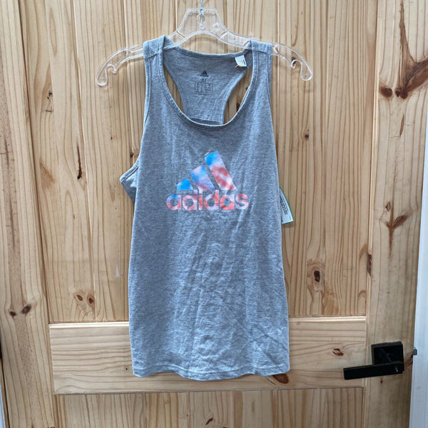 WOMENS ADIDAS GREY TANK RED/BLUE M NWT