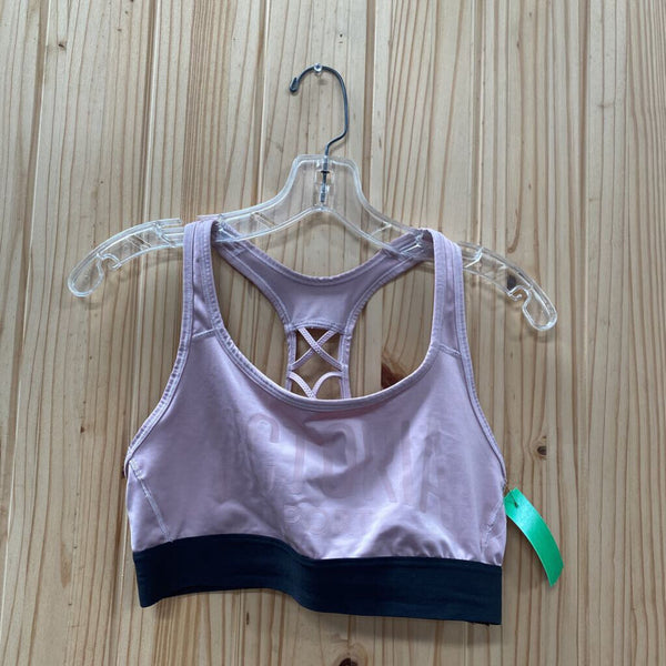 WOMENS VICTORIA SPORT BRA MAUVE/BLK M/L?