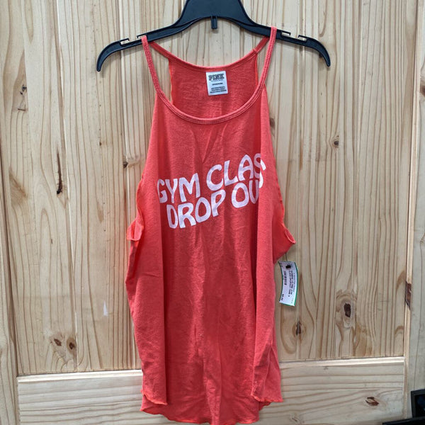 WOMENS VS PINK GYM CLASS DROPOUT TANK S