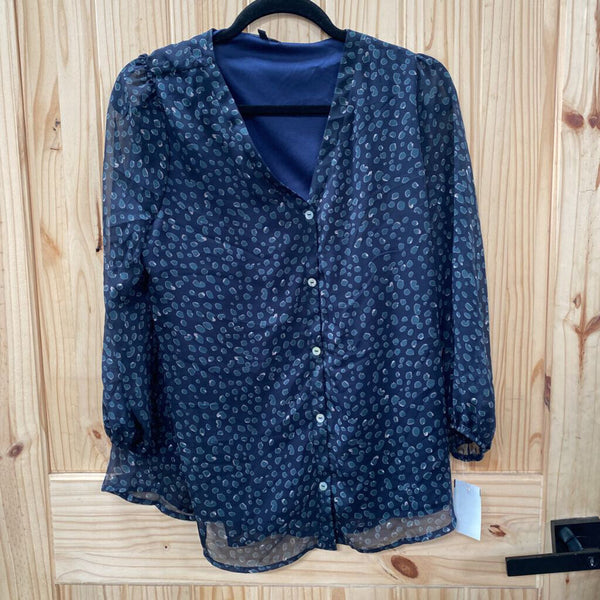 WOMENS WEST KEI NAVY .25 SLV NWT L