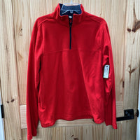 MENS LAND'S END RED PULLOVER M