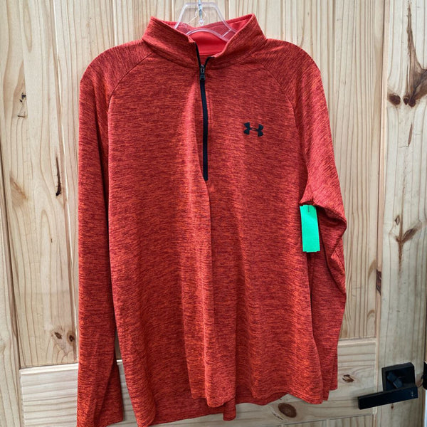 MENS UNDER ARMOUR RED/BLK PULLOVER L