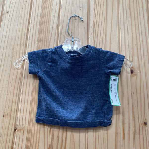 BOYS CARTERS BLUE SHIRT 3M