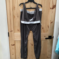 WOMENS SHEIN GREY/BLK 2PC SET 3X