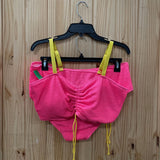 WOMENS SHEIN PINK/YELLOW 2PC BIKINI 3X