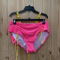 WOMENS SHEIN PINK/YELLOW 2PC BIKINI 3X