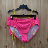 WOMENS SHEIN PINK/YELLOW 2PC BIKINI 3X