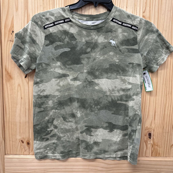 BOYS ABERCROMBIE KIDS GREEN CAMO SHIRT 15/16