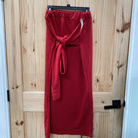 WOMENS SHEIN DK RED MAXI SKIRT 3X