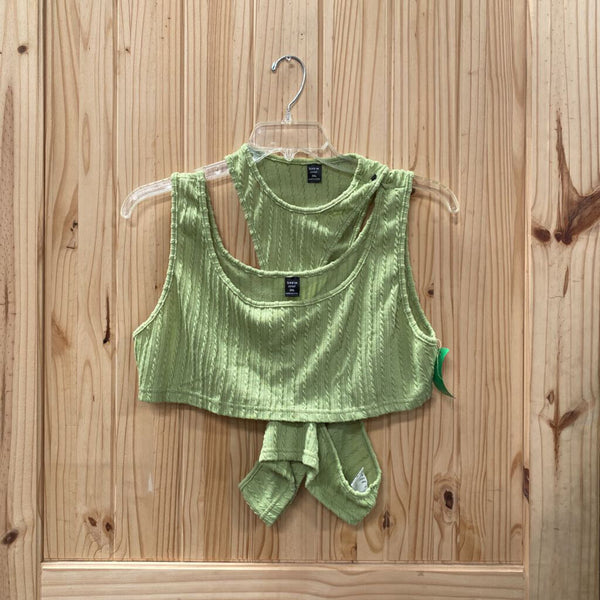 WOMENS SHEIN GREEN KNIT CAMI SET 3XL