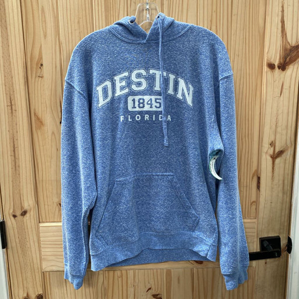 WOMENS DESTIN BLUE HOODIE M