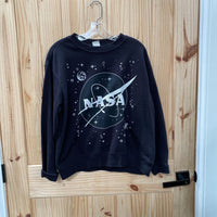 WOMENS H&M BLACK NASA SWEATSHIRT M