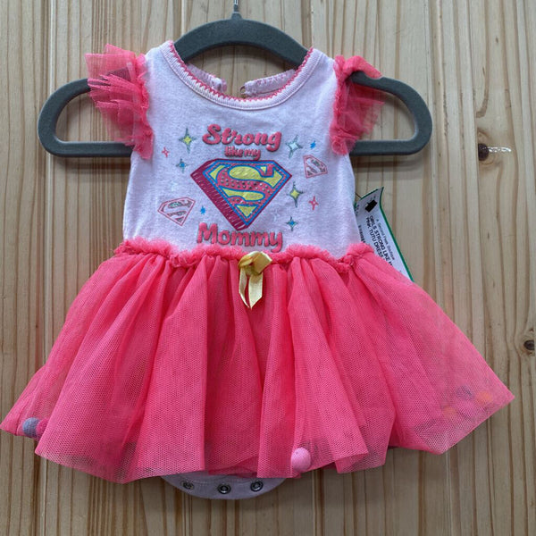 GIRLS STRONG LIKE MOMMYS PINK TUTU DRESS NEWBORN