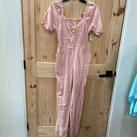 WOMENS JESSICA S. CHECKERED JUMPSUIT S NWT