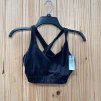 WOMENS NVGTN BLACK SPORTS BRA S