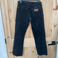 BOYS WRANGLER BLACK DENIM JEANS 12 HUSKY