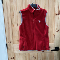 MENS COLUMBIA OU VEST RED/GREY XL