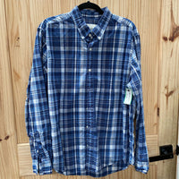 MENS AMERICAN EAGLE BLUE BUTTON UP XL