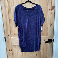 WOMENS MOTHERHOOD BLUE SHIRT 3X MATERNITY