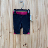 GIRLS UNDER ARMOUR LEGGINGS MAGENTA/BLK 3/6M