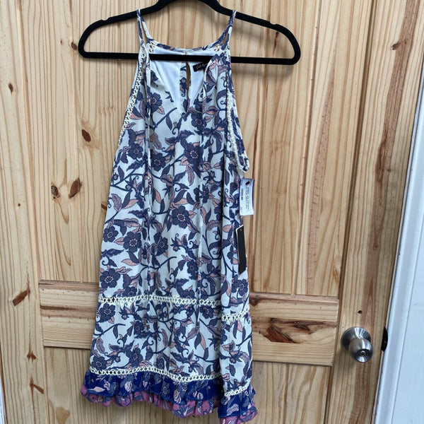 WOMENS JADE KRISTOPHER SL CAUAL DRESS FLORAL XS NWT