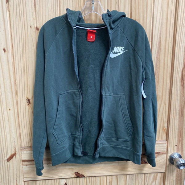 WOMENS NIKE JACKET DK GREEN/WHITE S