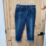 WOMENS CODE BLEU DENIM CAPRIS 10