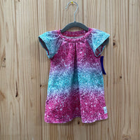 GIRLS TWINKIE TOGS DRESS PINK/PURPLE/GREEN 12M