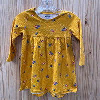 GIRLS OLD NAVY YELLOW FLORAL DRESS 12/18M