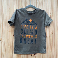 BOYS HAWKE LIFE IS A CLIMB T-SHIRT 4Y