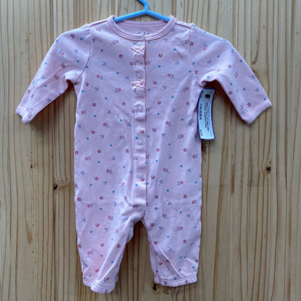 GIRLS CHILD OF MINE PINK FLORAL SLEEPER 0/3M